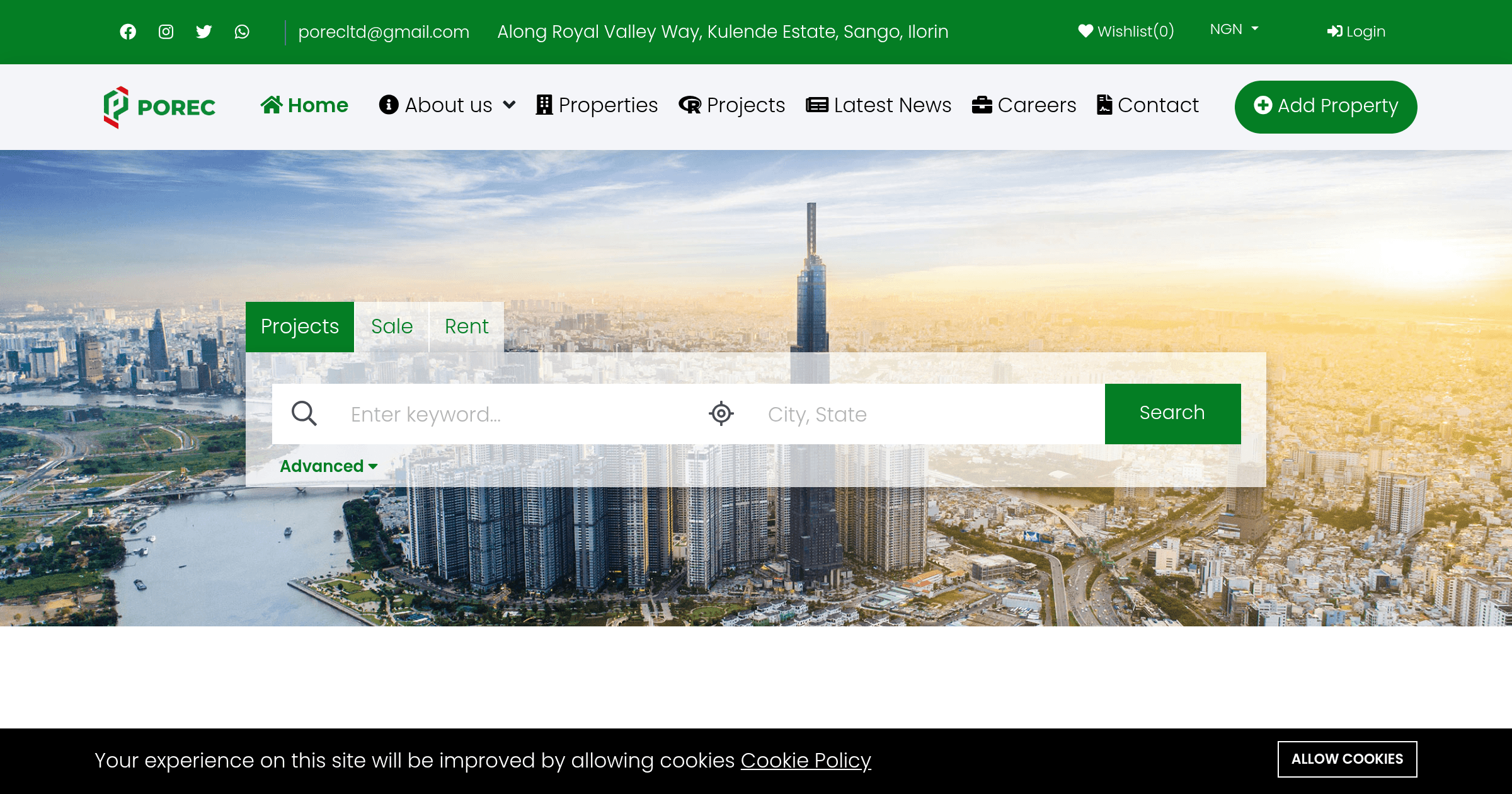 POREC Properties Limited — POREC Properties Limited